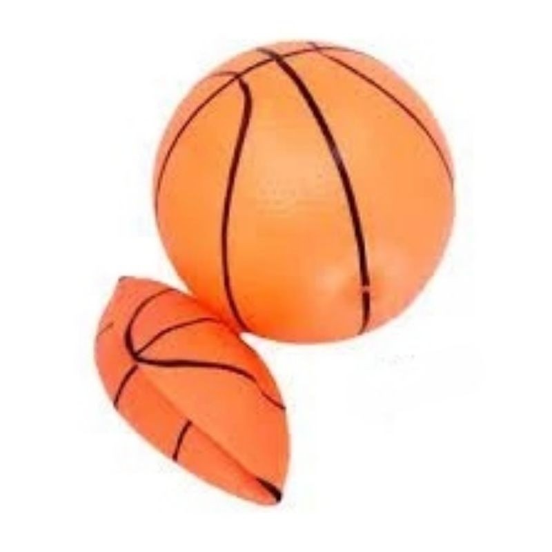 [BOLA SAJA] Mainan Tiup Bola Basket Anak Orange