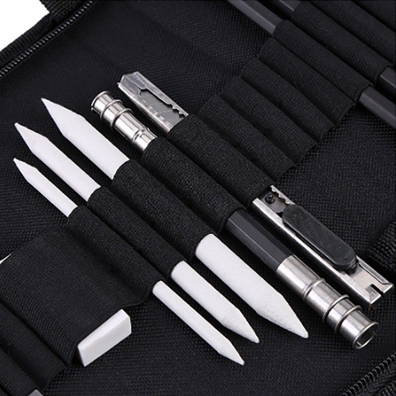

35PCS/Set Drawing Set / Sketch Kit / Art Drawing Kit / Sketsa Pensil Pisau Penghapus Dan Pensil