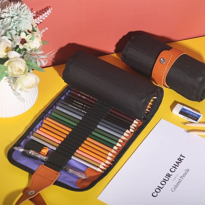 

✨LARIS✨ -Joywish Color Pencil 72 Color - Pensil Warna Tas Canvas Bag - 50 Color