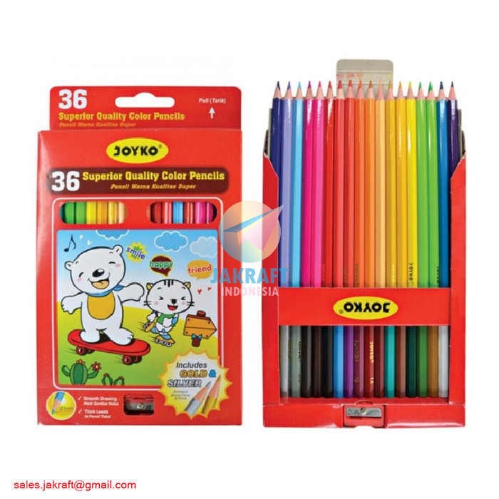 

✨LARIS✨ -Pensil Warna Panjang isi 36 JOYKO CP-36PB Color Pencil Berkualitas