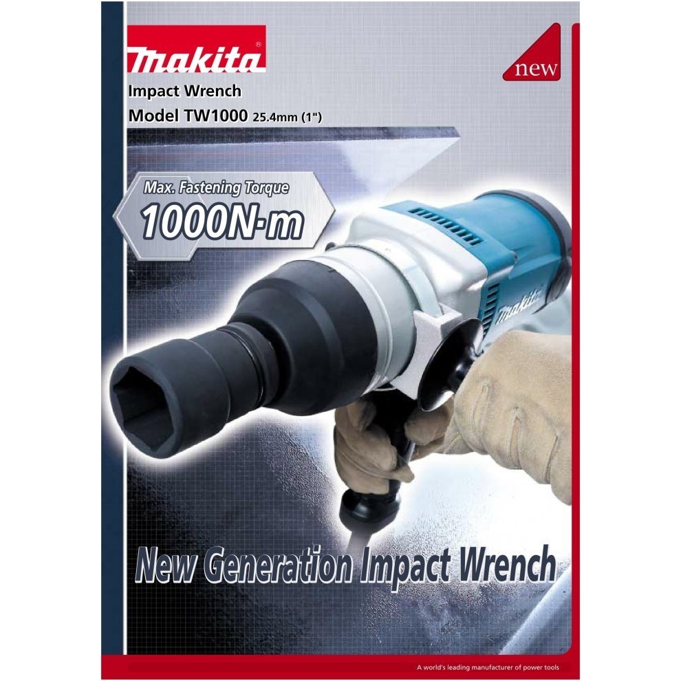 Makita Impact Wrench 1 Inch TW 1000 Mesin Pembuka Baut Listrik TW1000