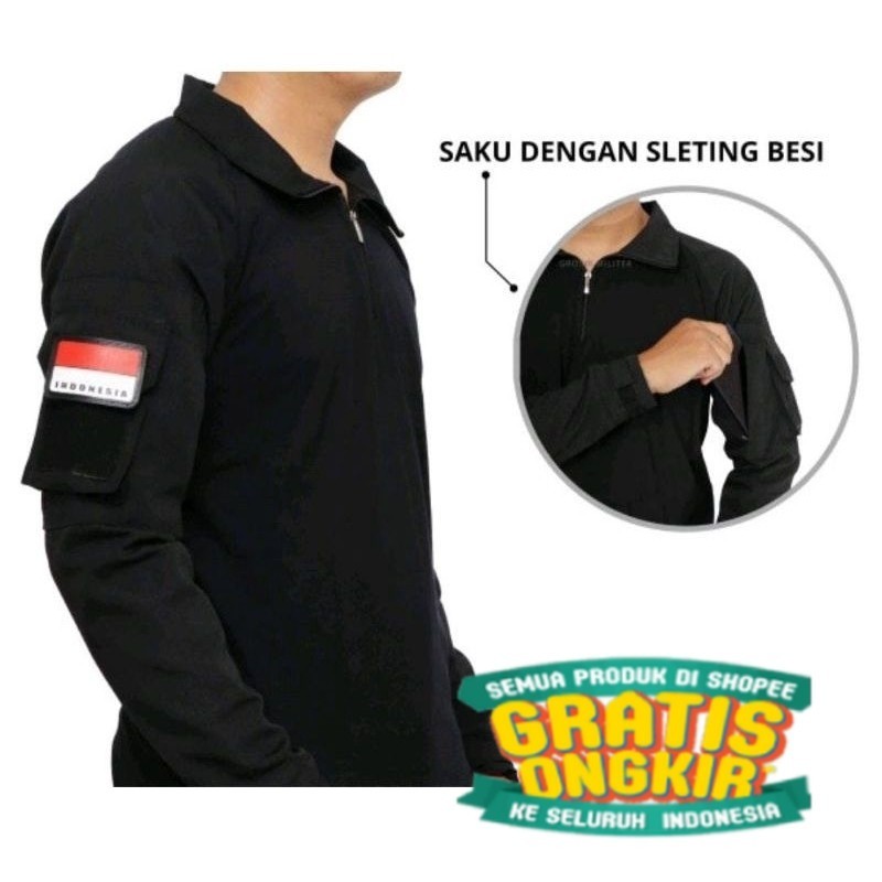 BDU LENGAN PANJANG BAJU LAPANGAN OUTDOOR KAOS TACTICAL/ jumbo big size besar