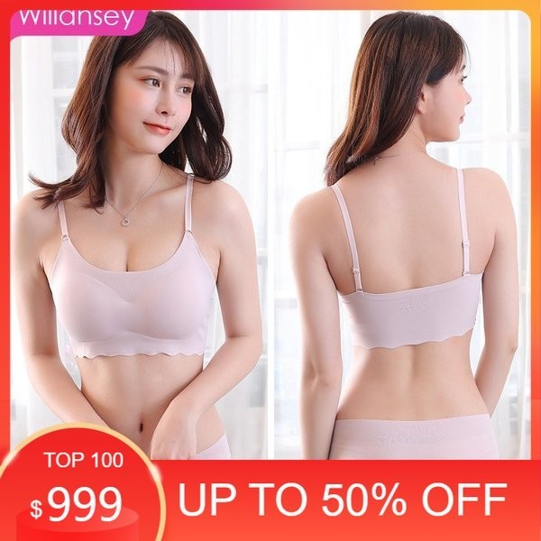 Spesial - BH CD Set Bra Seamless Jepang Olahraga Push Up Bra Full Cup Set Pakaian Dalam Es Sutra Sea