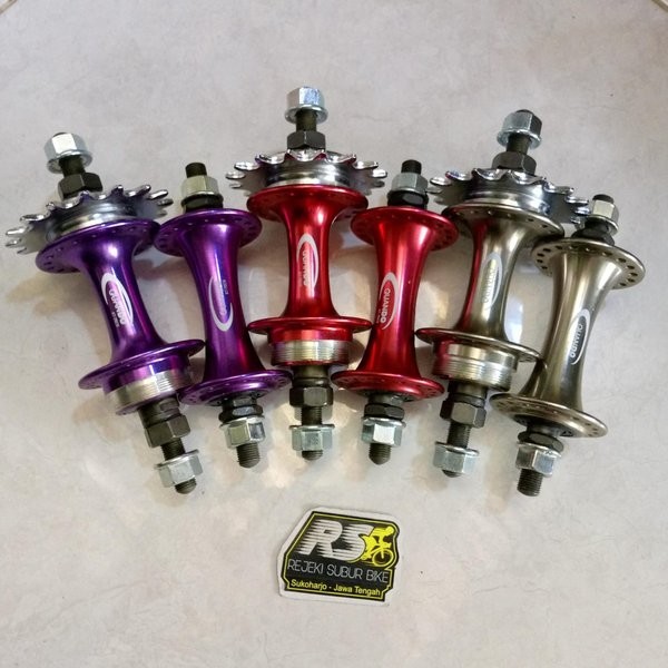 hub sepeda fixie BMX doltrap Quando drat alloy cog 16t lockring