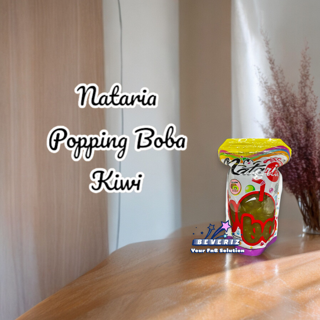 

Nataria Popping Boba Kiwi 500 Gram | Jelly Mutiara | Topping Minuman Kekinian Pecah Dimulut