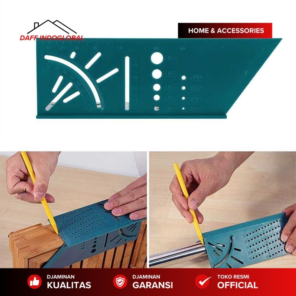 

Original Houkiper Penggaris Mark Line T-Type Ruler 90 Degree with Pencil - HK3D