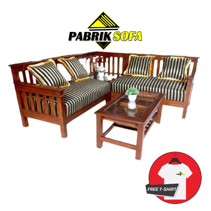 kursi KTM minimalis sudut kursi kayu jati kursi KTM 2.2 sudut plus meja