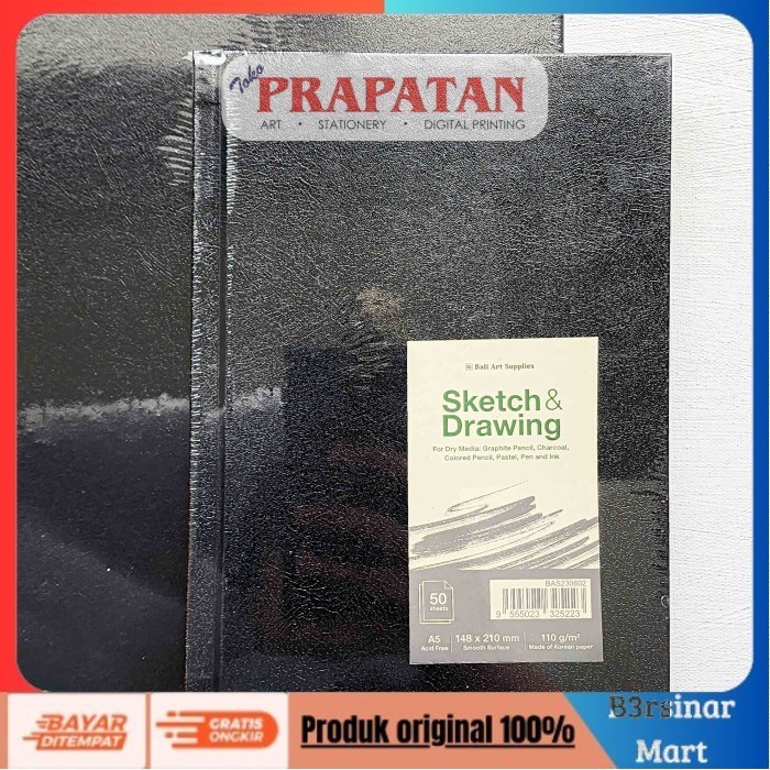 

[KUALITAS TERBAIK] Bali Art Sketchbook Hardcover BAS2306 | Buku Gambar - A5