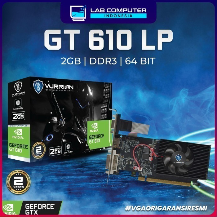 VGA VURRION GT 610 2GB DDR3 64Bit GAMING VGA ORI