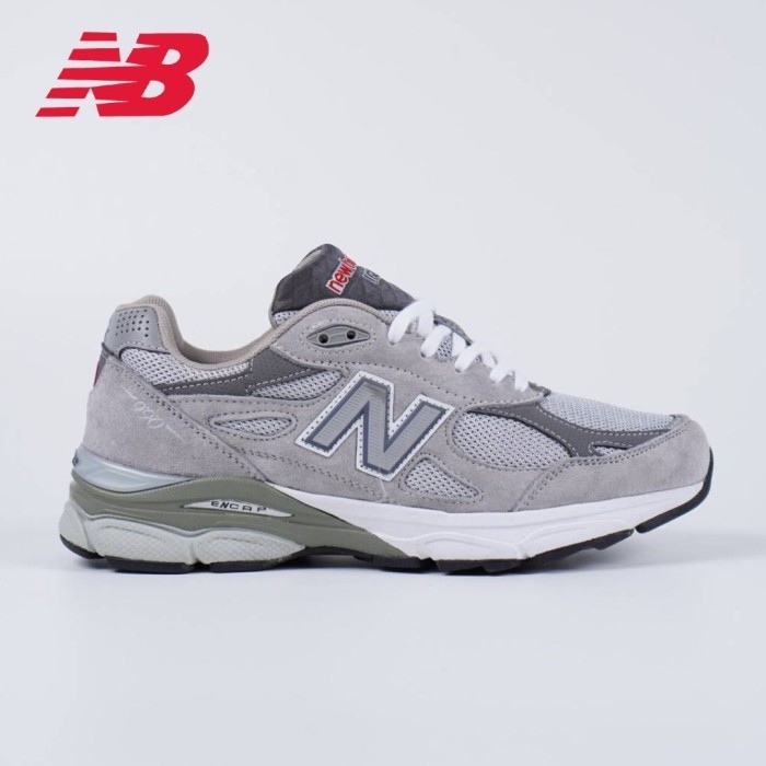 SEPATU NB NEW BALANCE990V3 GREY WHITE - 39