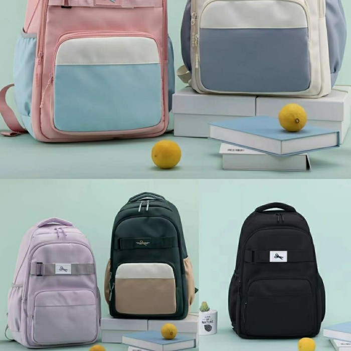 ✨NEW✨ -TAS RANSEL ALTO GIRL BACKPACK SEKOLAH ANAK PEREMPUAN TAS ALTO - Hitam