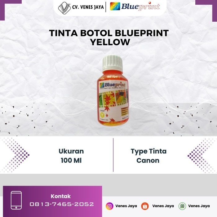 Tinta Canon BLUEPRINT Refill For Printer Canon IP2770 - 100 ml Yellow