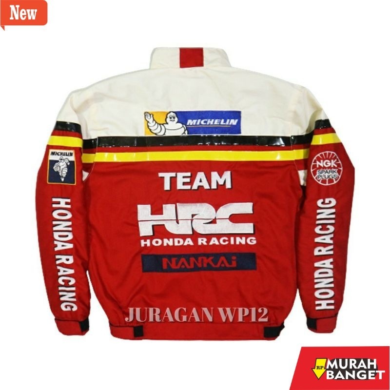 jaket bomber pria original JAKET HONDA HRC ROTHMANS FULL BORDIR