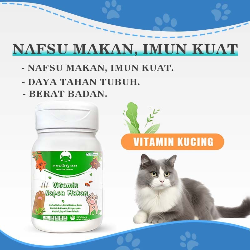 Vitamin Kucing 14-40kaps vitamin kitten obat diare kucing kitten probiotik anjing diare kucing
