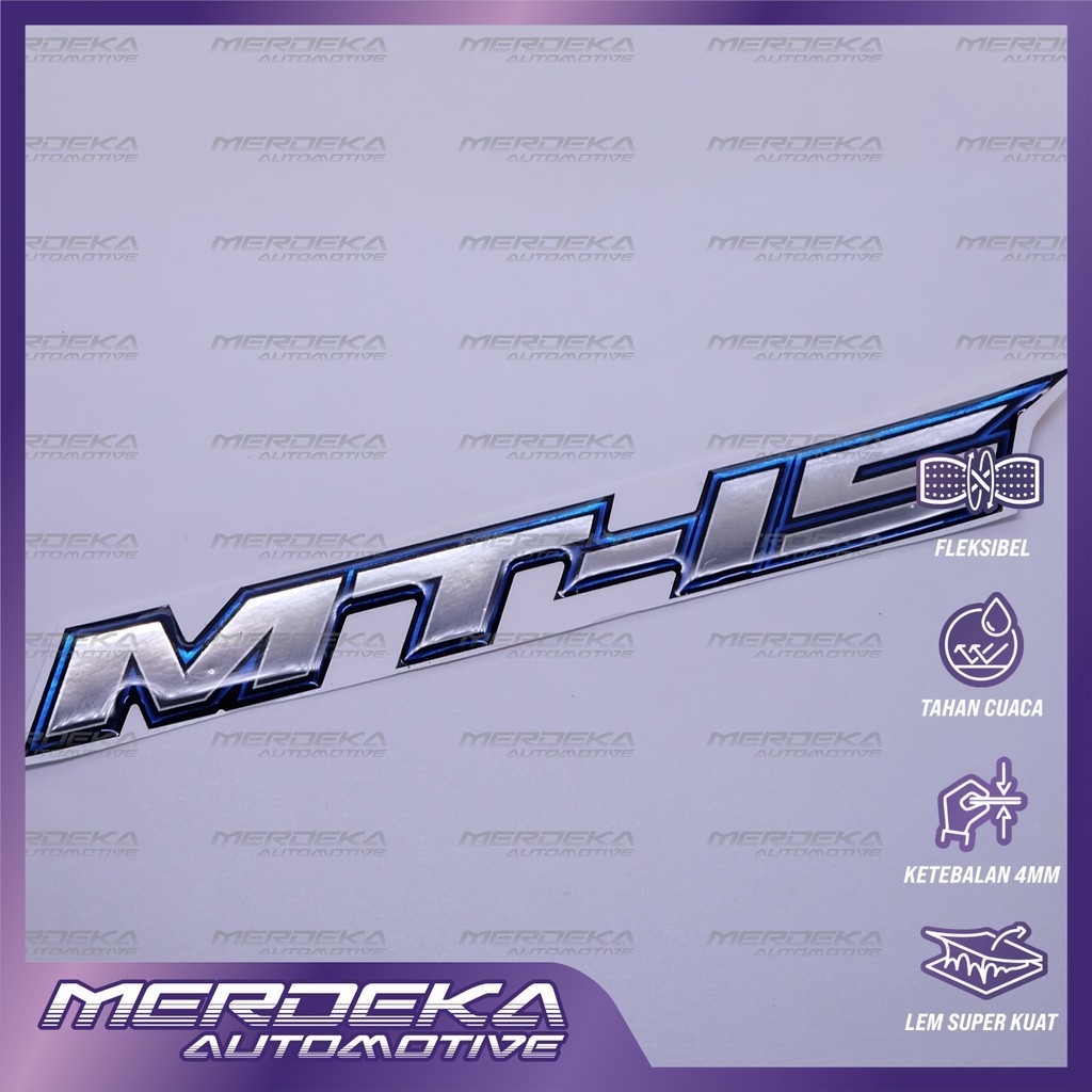 Emblem yamaha mt 15 / emblem timbul yamaha mt 15 / emblem mt 15 / emblem yamaha mt 15 / stiker logo 