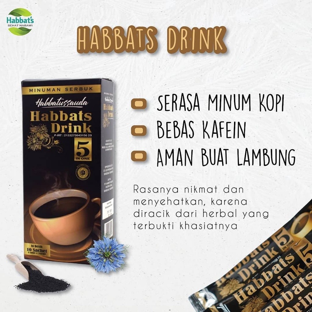 

Habbats Drink 5 in 1 Habbatussauda Habatusauda 1 box Isi 10