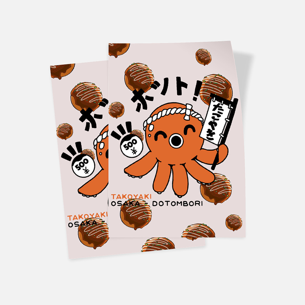 

Glossy Sticker - Set of 2 Model Jepang - Tako Stand