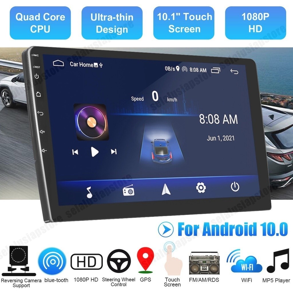 ID LALAHOO 4G+64G ANDROID 13 HEAD UNIT 7/9/10 INCH IPS LAYER MOBIL NAVIGASI UNTUK TOYOTA DAIHATSU