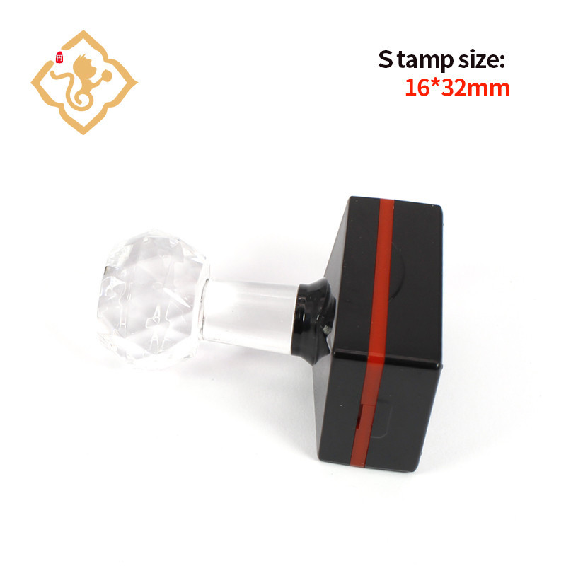 

16*32mm Customized Photosensitive signature stamp DIY your cartoon name stamp DIY Scrapbooking diary Card Wedding Decoration