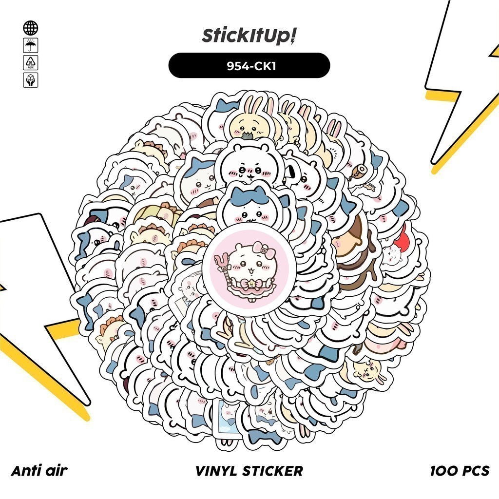 

COD✨ 100 Pcs Stiker Kucing Chibi Lucu Anti Air Untuk Dekorasi Notebook Sepeda Skateboard Handphone DIY