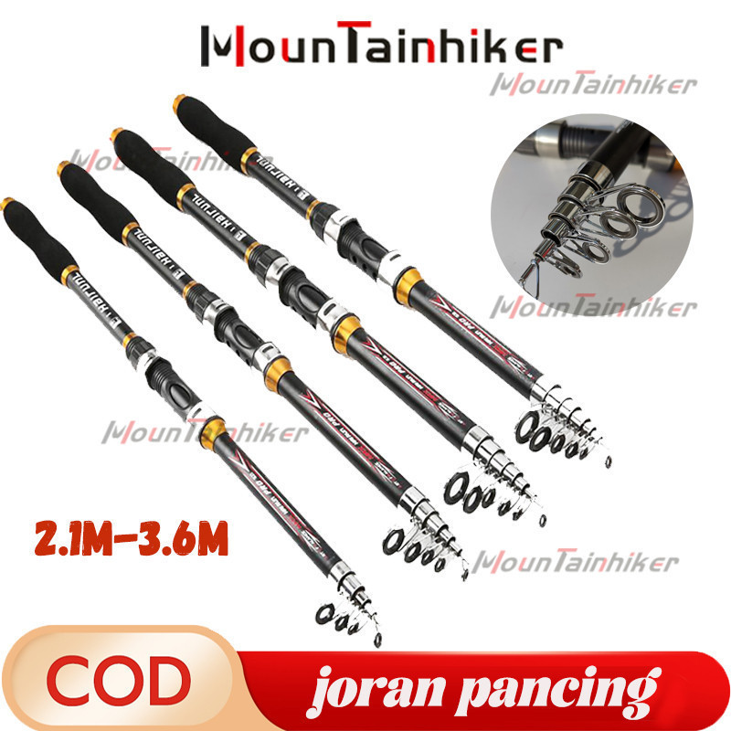 Joran Pancing Portable Carbon Fiber Telescopic 2 Meter - 3Meter Joran Pancing Joran Pancing Murah / 