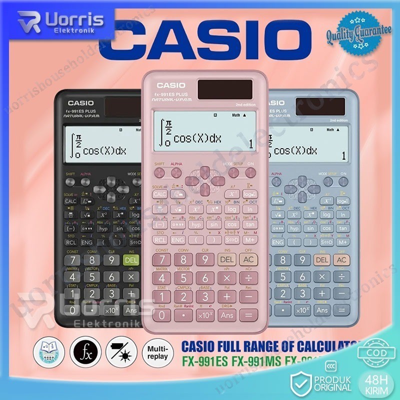

【COD】KALKULATOR SCIENTIFIC CASIO FX 991ID PLUS 2 ORI