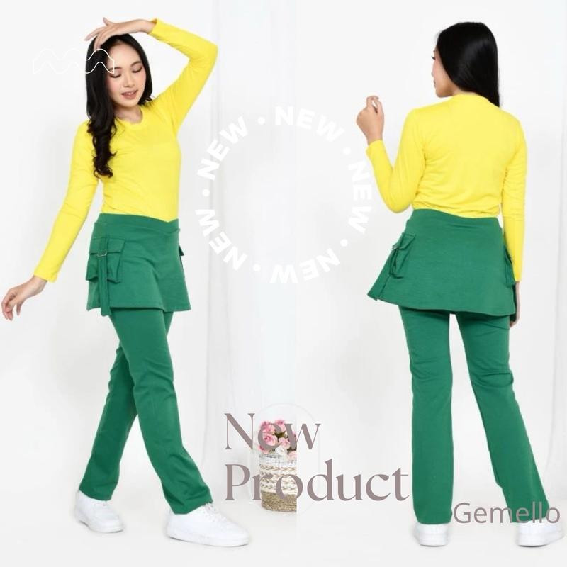 CELANA SENAM ROK KANTONG SENAM ZUMBA AEROBICS BAHAN SPANDEX OLAHRAGA SPORT