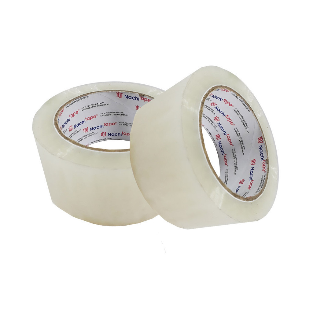 

Lakban Isolasi OPP Packing Bening Nachi Tape 2 inchi 90 yard Transparan