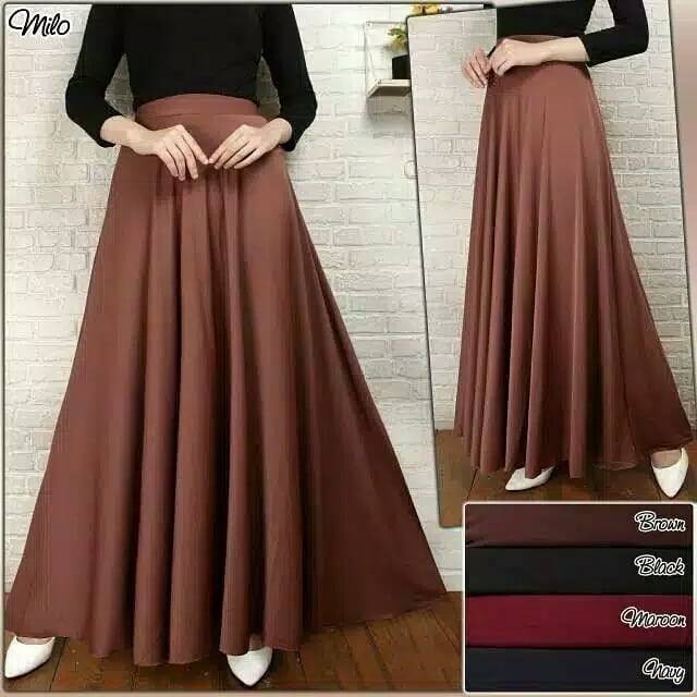 ROK JERSEY PAYUNG / ROK JUMBO / ROK POLOS BAHAN SCUBA JERSEY