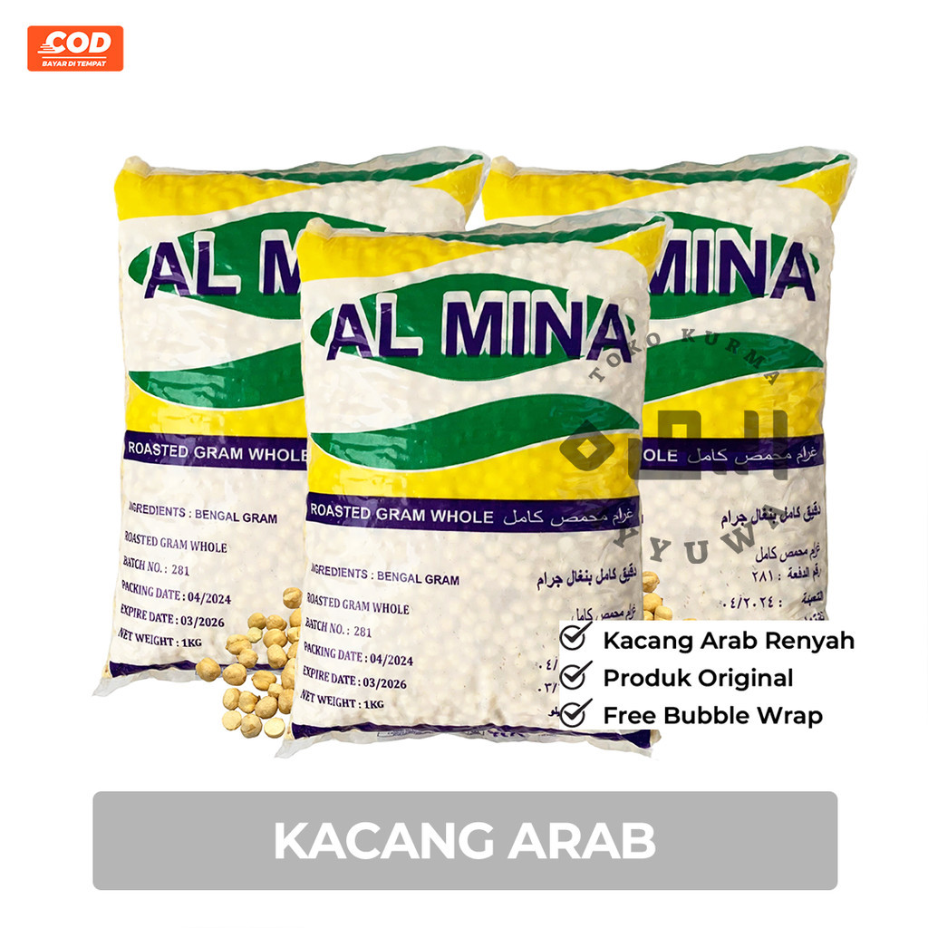 

KACANG ARAB 1 KG / KABULI OLEH OLEH HAJI / UMROH / Roasted Chickpeas