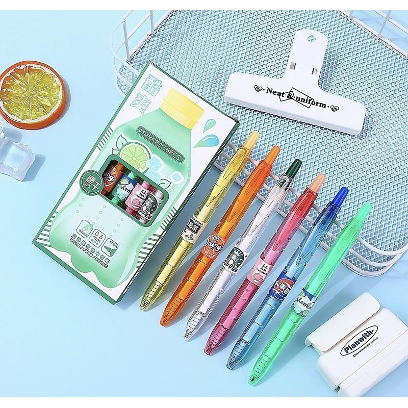 

COD BabyDuole Set Pulpen Gel Mekanik Karakter Lucu COD BabyDuole Isi 6 pcs 0.5MM HITAM - Produk Import dan Ready Stock - Stationery