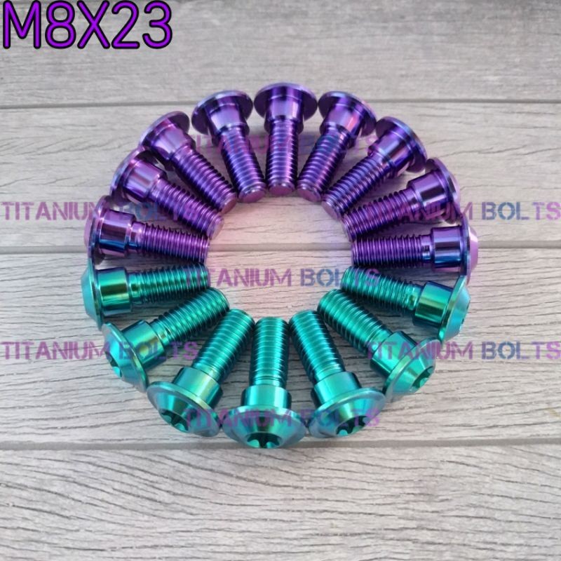 Baut Titanium Baut Piringan Honda M8x23 Original Titanium GR5 Original