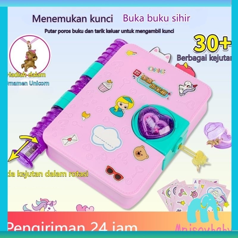 

【COD】Mainan Surprise Treasure Magic Book Aksesoris Kado Anak Puzzle Hadiah Ulang Tahun Untuk Anak Perempuan