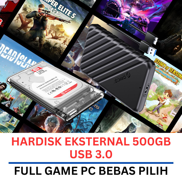 Hardisk HDD Eksternal 500GB Full Game PC/Laptop Bebas Request - INTERNAL LAPTOP