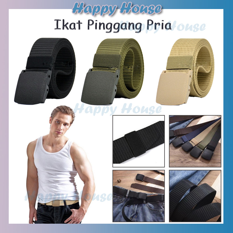 Ikat Pinggang Tactical Military Belt / Tali Pinggang Canvas / Belt Nylon Canvas