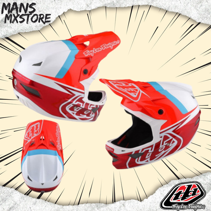 HELM SEPEDA BMX D3 FIBERLITE SLANT TLD TROY LEE DESIGNS