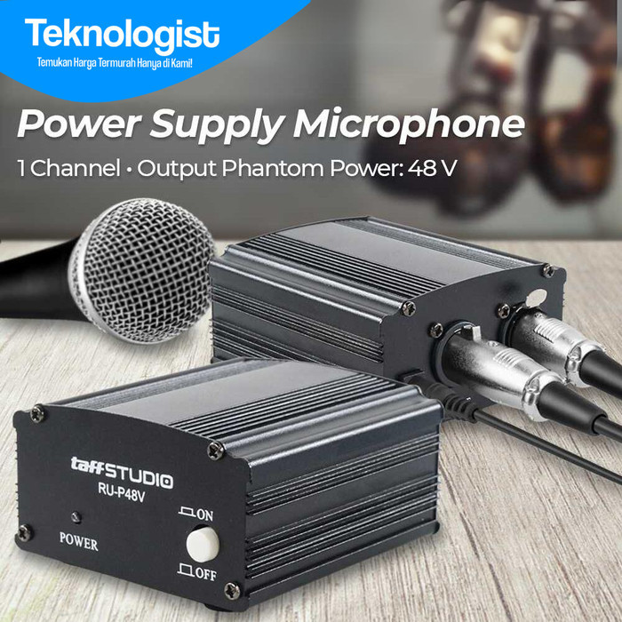 TaffSTUDIO Phantom Power Supply Microphone Condenser