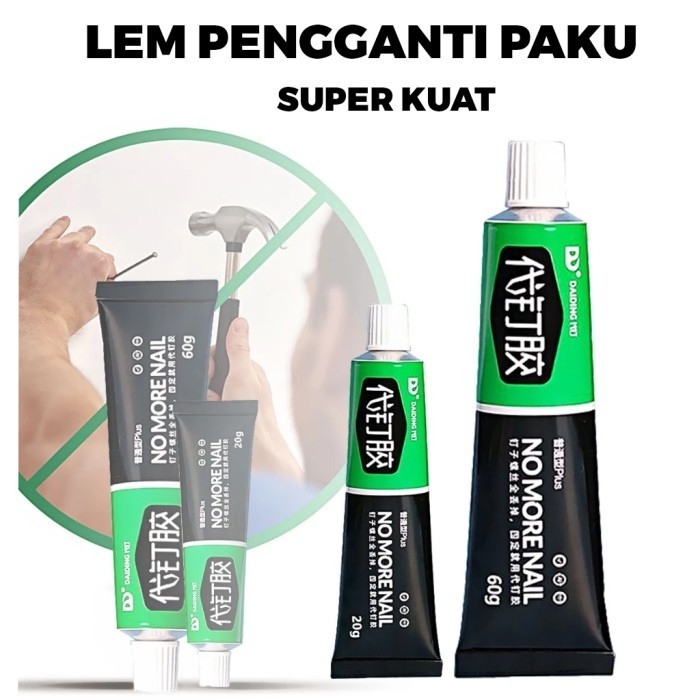 

Lem Pengganti Paku Tembok Super Kuat - Strong Nail Free Glue - Daya Rekat Ekstra Kuat