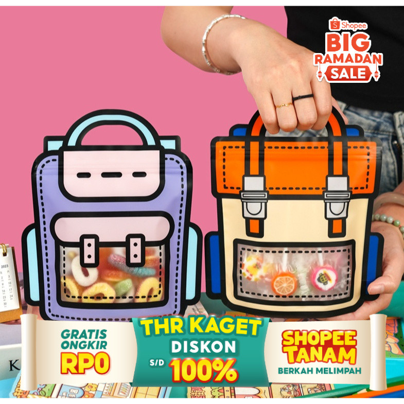 

aiGooTan - GOODIE BAG 3D BACKPACK - Tas Souvenir Ultah Ulang Tahun Ransel Bag Anak Kado Hampers Lucu Kekinian Trendy Murah Medan