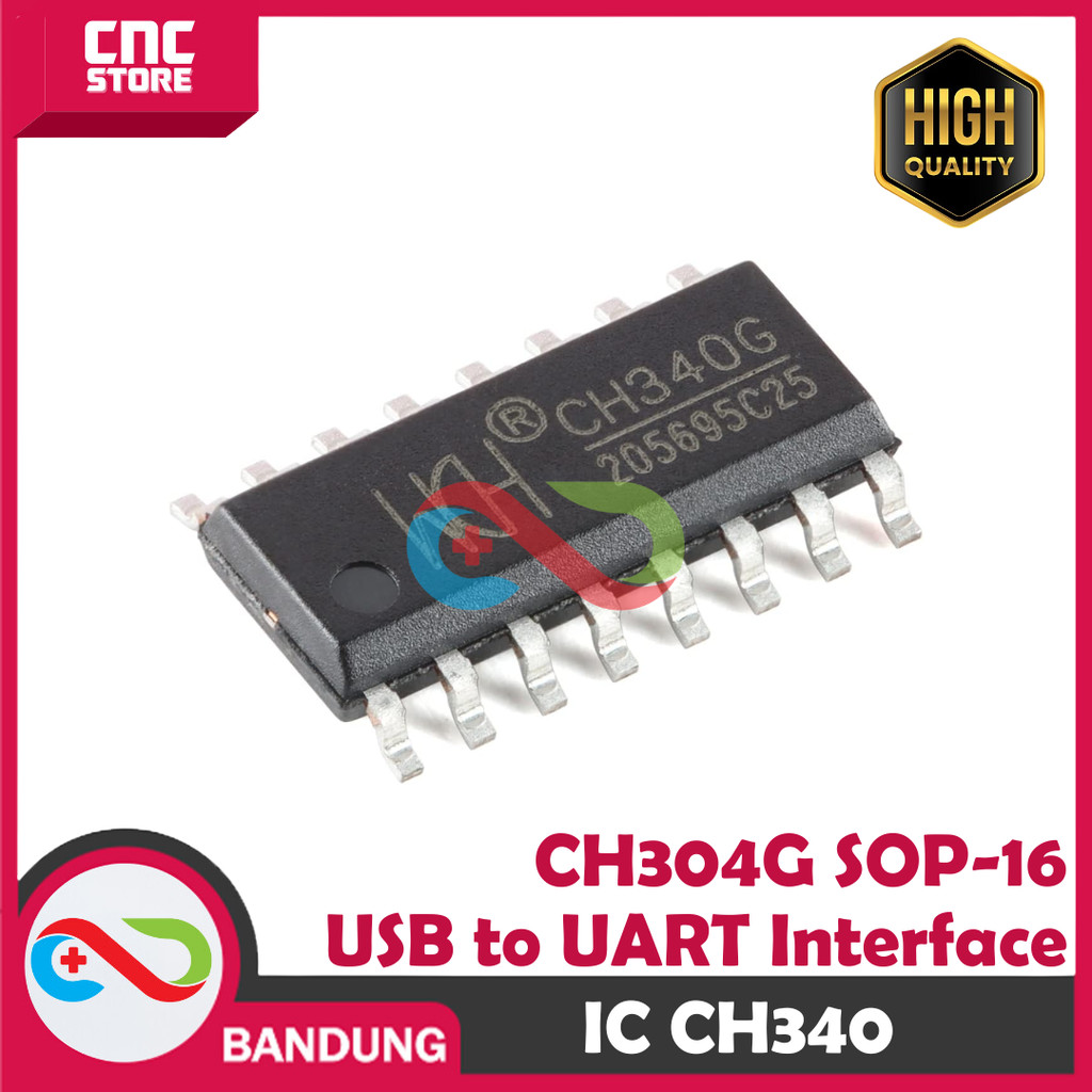 IC CH340 SMD CH340G USB SERIAL TTL UART RS232 CHIP CH 340 SOP16