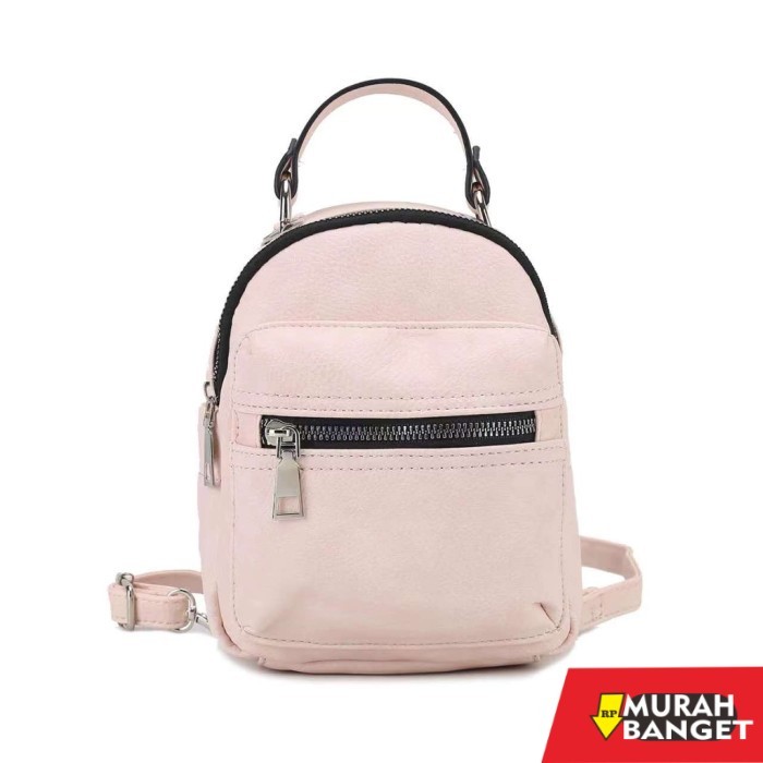 tas ransel wanita import S03 MINI BACKPACK TAS RANSEL KECIL WANITA BRANDED ASLI IMPORT MURAH - Putih