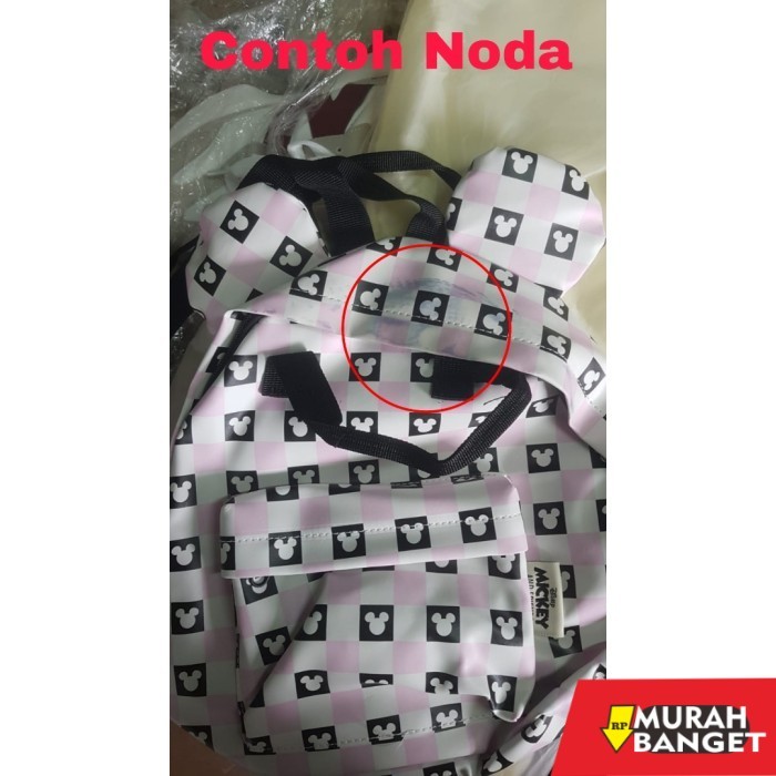 tas ransel wanita import RANSEL MICKEY MOUSE BRANDED IMPORT WANITA BACKPACK DEWASA ANAK PINK FO