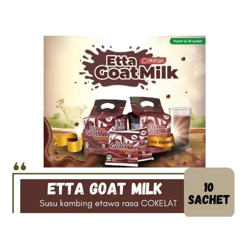 

Terbaru ETTA GOAT MILK COKELAT 10 SACHET / EGM COKELAT / EGM RASA COKLAT / SUSU KAMBING ETAWA COKELAT / ETTAWA 99