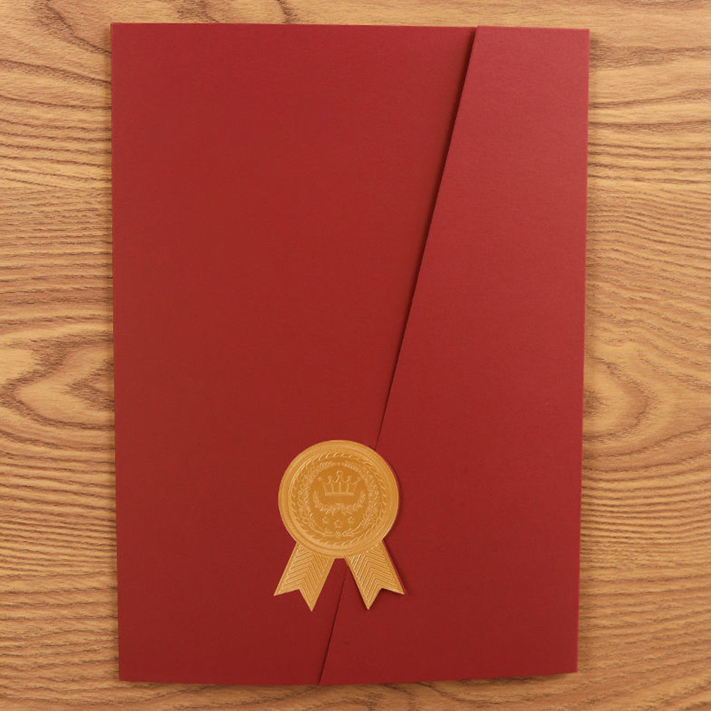 

Book Case Honor Certificate Shell Staff Envelopes Diploma Folders Paper Graduation Holder Cover