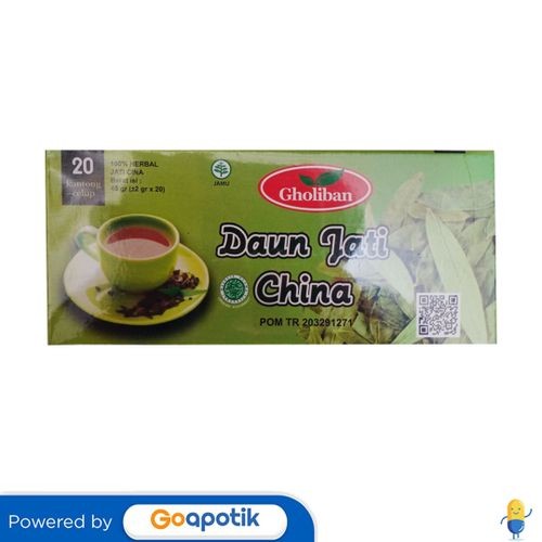 

Gholiban Teh Celup Daun Jati Cina Box 20 Tea Bag