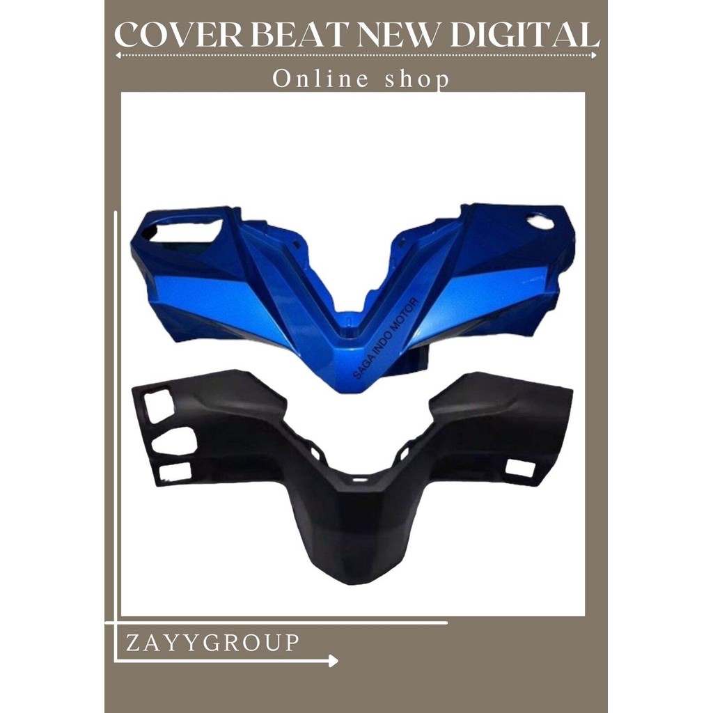 Batok Pala Depan Belakang Honda Beat new digital Warna Biru