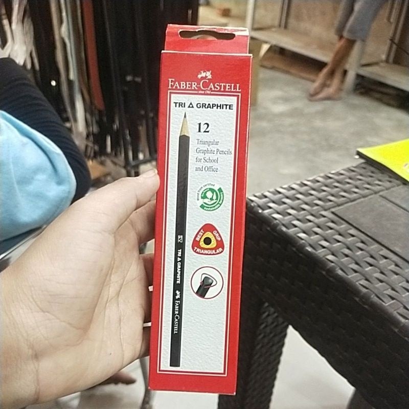 

(1pcs) pensil Faber-Castell trigraphite