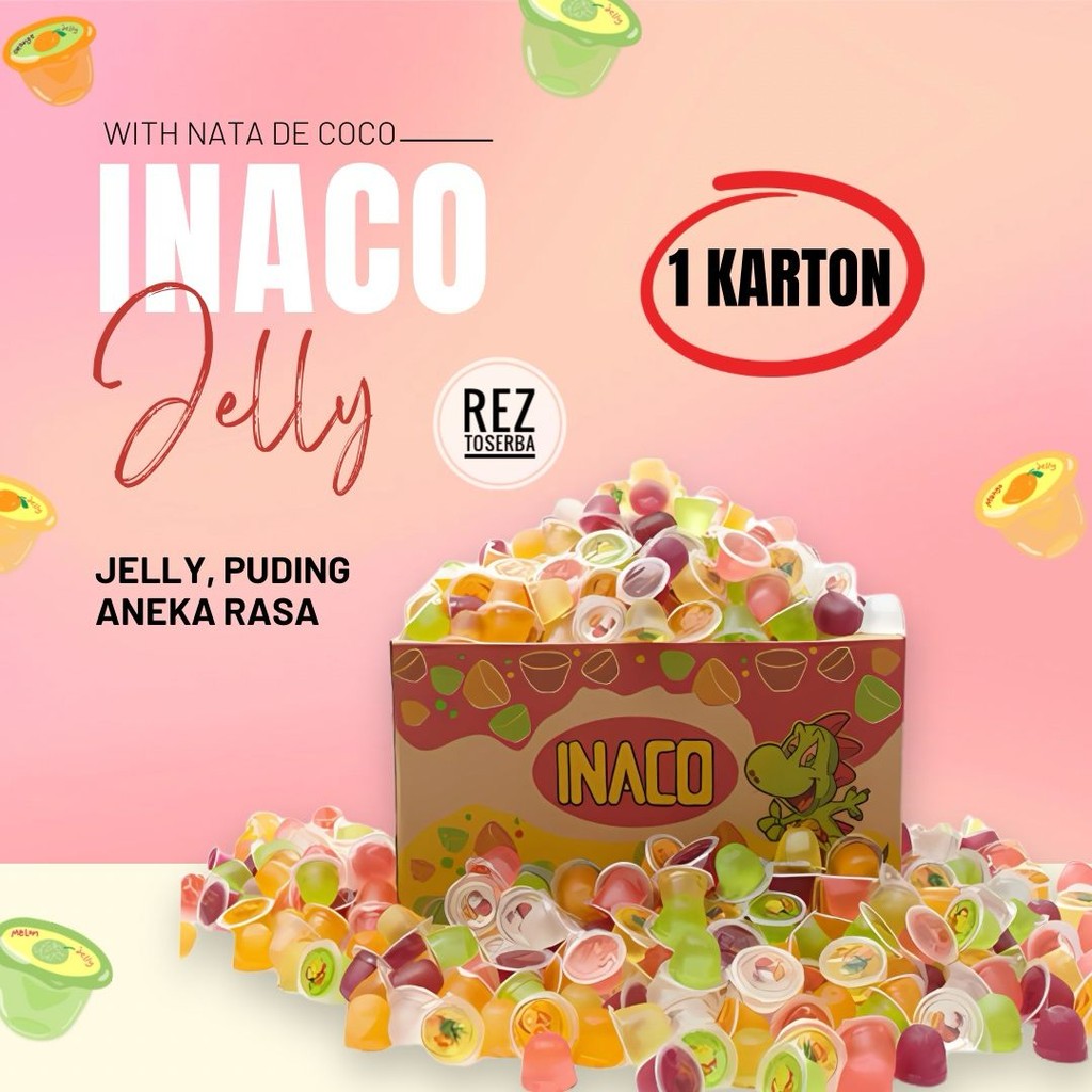 

Jelly Inaco 1 Karton 10kg - Snack Jelly Manis