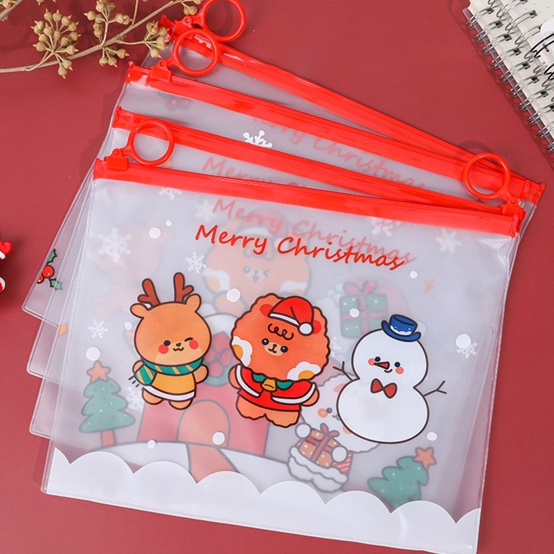 

Tas Pouch Transparan Anti Air Motif Kartun Merry Portable