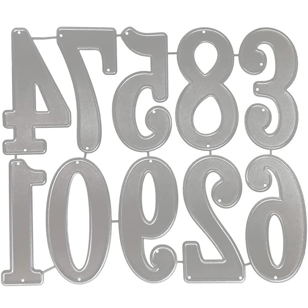 

Big Digital Set Die Cut Numeral Metal Cutting Dies Stencil Scrapbooking Embossing 2024 New Craft Stamps And Dies
